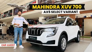 2024 Mahindra XUV 700 AX5 Select Variant Walkaround  Car Quest [upl. by Esekram]