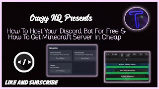 OUTDATED How To Host A Discord Bot For Free amp How To Get Minecraft Server In Cheap At Tech Star [upl. by Bathsheb]