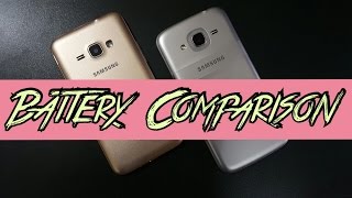 Samsung J1 4G Battery vs Samsung J2 2016 Battery COMPARISON [upl. by Atteynek]