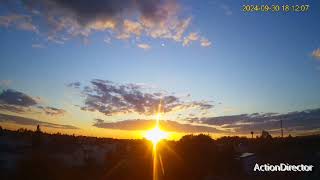 Lubliniec zachód słońca panorama 30092024 Timelaps [upl. by Esilahc]