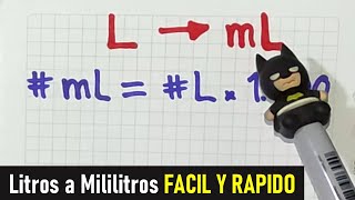 Como convertir LITROS a MILILITROS [upl. by Cynde]