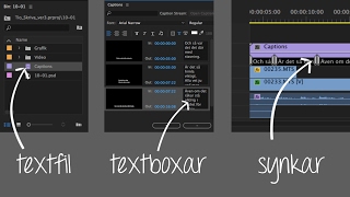 Skapa undertexter i Premiere Pro [upl. by Rachel933]