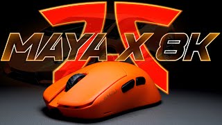 Lamzu x Fnatic Maya X 8K Gaming Mouse Review The Lamborghini of Gaming Mice Light Fast and Strong [upl. by Nnylarej]