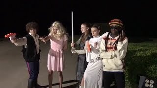 Stranger Things Cast Singing [upl. by Selinski]