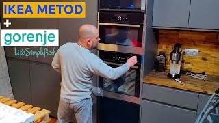 Gorenje Built In Oven and microwave oven IKEA METOD kitchen cabinet integrateion stepbystep guide [upl. by Jaine]