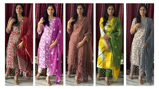 Simple and stylish kurti sets with dupatta for women below Rs 700amazon kurti setsamazon haul [upl. by Paige]