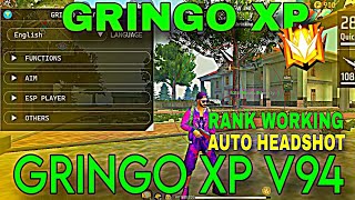 GRINGO XP V94  OB46 FF HACK  FREE FIRE MOD MENU  GRINGO XP FREE FIRE  FF HACK 2024 [upl. by Annagroeg]