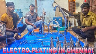 NICKEL amp CHROME PLATING COPPER PLATING FOR BIKES IN CHENNAI  SH ELECTROPLATING  ARK Diaries [upl. by Licna98]