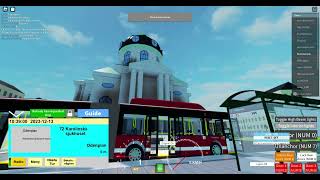 Drive bus 72 from Östhammarsgatan to Karolinska Sjukhuset in Roblox Stockholm bus buss stockholm [upl. by Ablem]