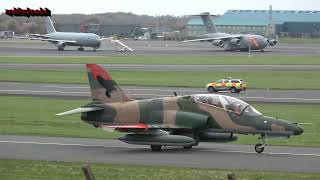 4 RAVN Aero hawks  ArrivalDeparture Prestwick Airport 08042024 [upl. by Derfla]