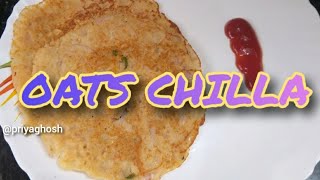 OATS CHILLA RECIPE  INSTANT OATS DOSA [upl. by Hultin]