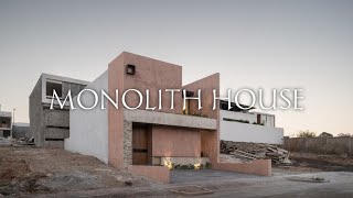 Monolith House An Architectural Tribute to Natural Landscapes [upl. by Yrehc]