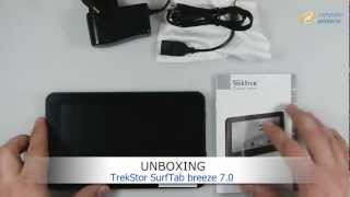 TrekStor SurfTab breeze 70 ausgepackt bei computeruniverse HD [upl. by Carnahan723]