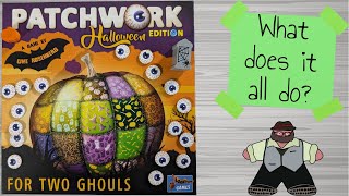 Patchwork Halloween Edition  Unboxing amp How to Play [upl. by Esoj]