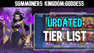 Summoners Kingdom Goddess  Updated Tier List [upl. by Scrivings]