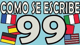 Como se Escribe el Número 99 [upl. by Bobby788]