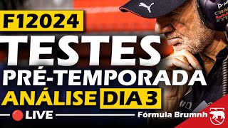 🔴LIVE  ANÁLISE do DIA 3 nos testes de prétemporada da F1 2024  f1 formula1 formulabrumnh [upl. by Oswal941]