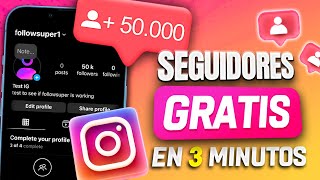 ✅ SEGUIDORES DE INSTAGRAM GRATIS 2024  Consigue 50000 Seguidores GRATIS en Instagram FÁCIL [upl. by Airamesor]