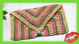 💝Cartera FIESTA a crochet💋 Fácil de tejer🧶 [upl. by Adnirolc437]