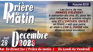 PA RETIRE LESPRI OU NAN MWEN SEIGNEUR  JEUDI 28 DEC 2023  PRIERE DU MATIN  FRERE BIGOT LUXONER [upl. by Ateikan875]