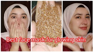 Best face mask for glowing skin  flaxseeds benefits for skin and hair  😮✨ [upl. by Cuttie271]