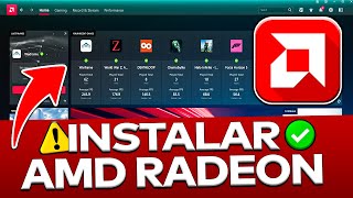 Como Instalar DRIVERS AMD RADEON Correctamente ✅ Actualizar AMD Radeon Software en 2024 [upl. by Idorb]