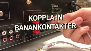 Koppla in banankontakter i din receiver [upl. by Aiynat]