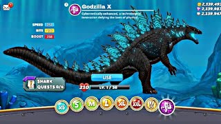 Hungry Shark World All Sharks Unlocked amp New Godzilla X Shark Coming Soon Update  Hungry Shark Game [upl. by Clevie257]