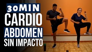 30 minutos Abdominales de pie  Cardio sin impacto sin saltos para perder grasa [upl. by Mcleod]