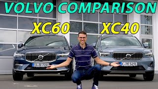 Volvo XC40 vs Volvo XC60 comparison REVIEW  which is the best Volvo SUV [upl. by Astiram158]