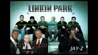 NumbEncore Remix ft Eminem Dr Dre 50 Cent LP Jay Z Lyrics sync [upl. by Aiket928]