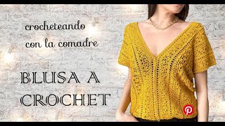 Tutorial Blusa Betty Facil y Rapido Parte 1 Crocheteando con la Comadre💖👠💄💋 [upl. by Gertruda]