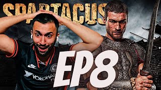 SPARTACUS SEASON 1 EPISODE 8 REACTION  Mark Of The Brotherhood [upl. by Anoy706]