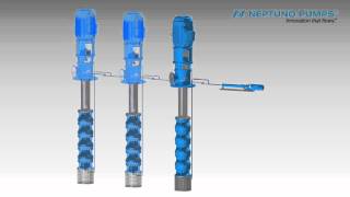 Neptuno Pumps®  Vertical Turbine Pump  Enclosed Shaft with External Lubrication System [upl. by Yahsed]