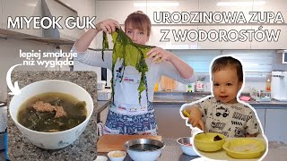 ZUPA Z WODOROSTÓW  Miyeok guk  Koreańska zupa URODZINOWA  przepis na bardzo zdrową zupę [upl. by Ellinger116]