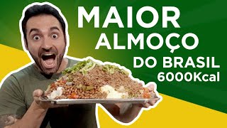 O maior almoço do Brasil 5kg 6000kcal [upl. by Ayn829]