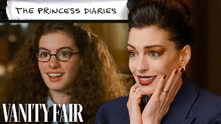 Anne Hathaway Rewatches The Princess Diaries The Devil Wears Prada amp More  Vanity Fair [upl. by Berlin91]