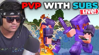 PVP With Subscribers in our New Public ServerFireMC Ft IAMKOPI [upl. by Annaert]