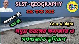 Erosional and depositional landform of sea waves for slst geography [upl. by Eikin]