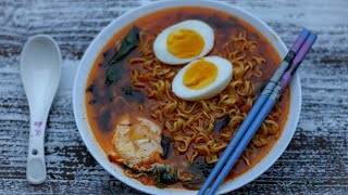 কোরিয়ান স্পাইসি রমেন  Korean Spicy Ramen  Tasty Ramen Noodles Recipe  Ramen Soup Recipe [upl. by Hammond]