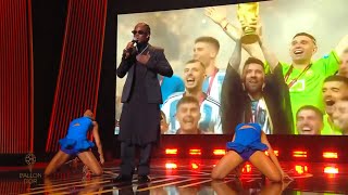 Remas Performance At The 2023 Ballon dOr Ceremony In Hd [upl. by Dzoba540]