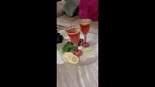 Hibiscus Mojito  Karkade Mojito Homemade Recipe [upl. by Alboran774]