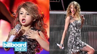 Watch a 7YearOlds Perfect Impersonation of Taylor Swift  Billboard News [upl. by Asiat635]