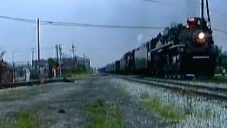 NKP 765 and PM 1225 South Past the Lima Locomotive Works August 1991 [upl. by Arica243]