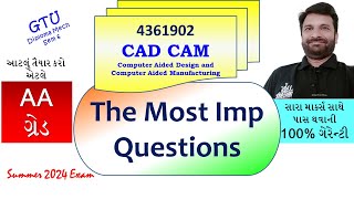 CAD CAM Most Imp Questions  GTU Diploma Mech Sem 6 4361902 [upl. by Welbie]