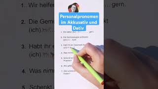 Personalpronomen im Akkusativ und Dativ  Learn German  German for beginners [upl. by Najtsirk]