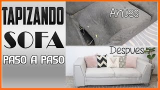 COMO TAPIZAR SOFA PASO A PASO🔴 DE VIEJO A NUEVO DESDE CASA🔴JAMARELI [upl. by Lauri]