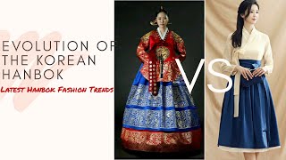 An Evolution of The Korean Hanbok Old VS Modern Hanbok [upl. by Alicsirp493]