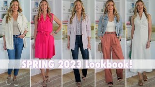 12 Outfit Ideas for Spring 2023 Casual to Dressy for Over 40 50 amp 60 [upl. by Thissa]