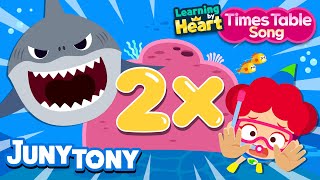 2 Times Table Song  Multiply by 2  School Songs  Multiplication Songs for Kids  JunyTony [upl. by Telford]